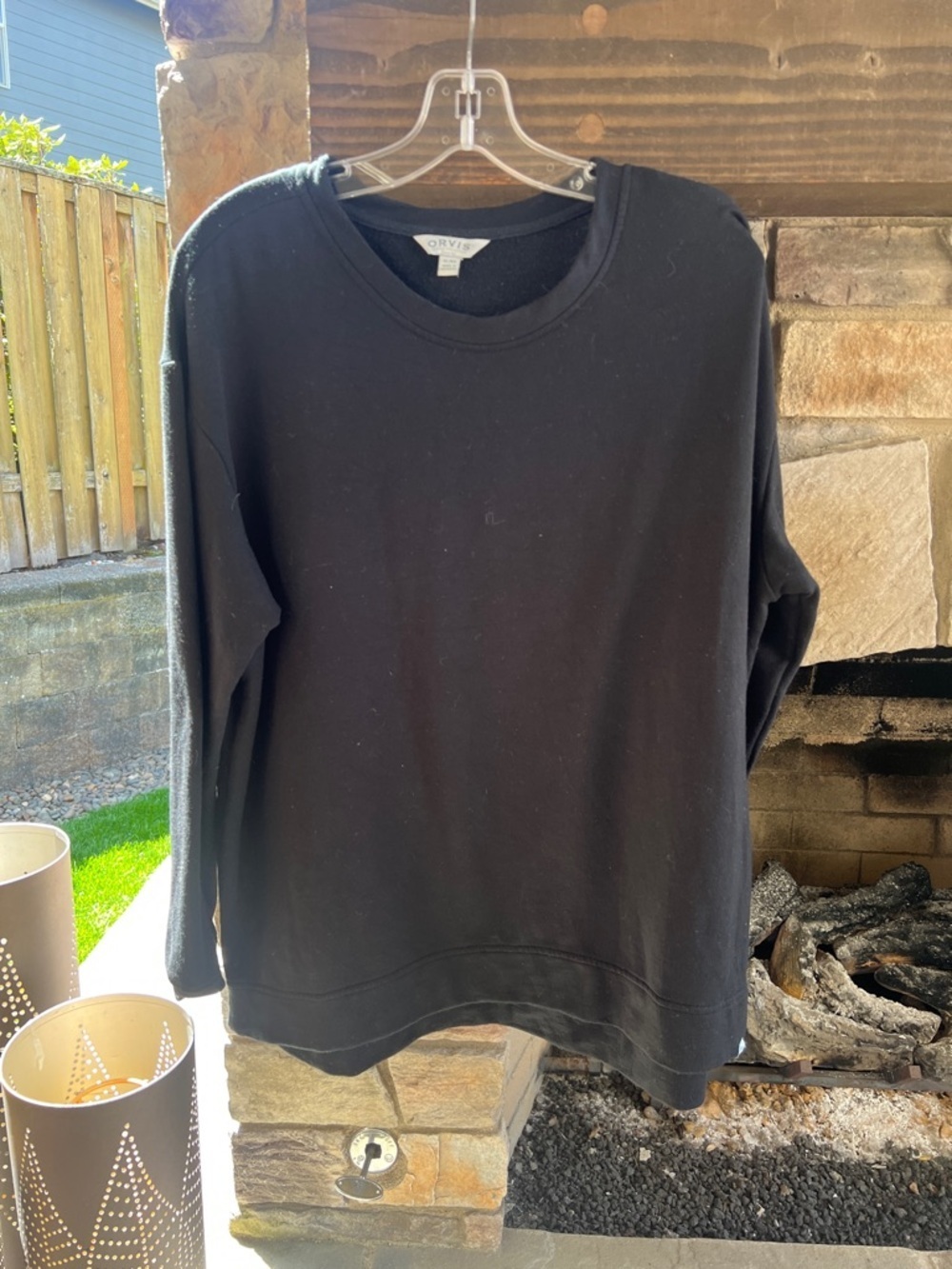 Orvis Black Modal Crewneck Sweatshirt XL